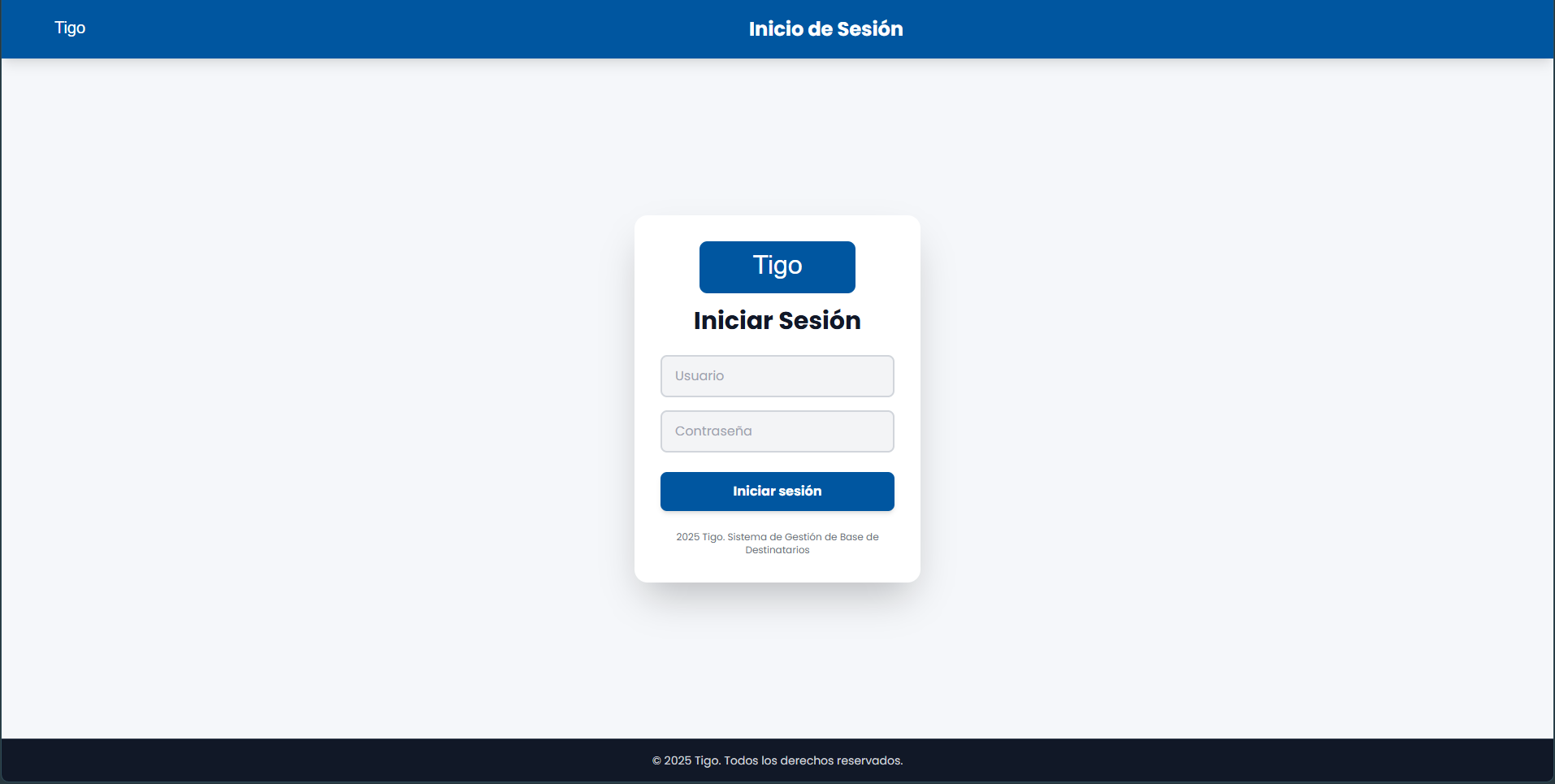 Materials Management System — TIGO